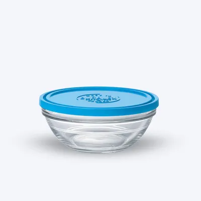 Image de Freshbox - Boite de conservation ronde couvercle bleu 97cl