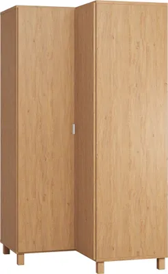 Produktbild von 102 cm breiter Kleiderschrank mit 2 Türen | Farbe: Eiche