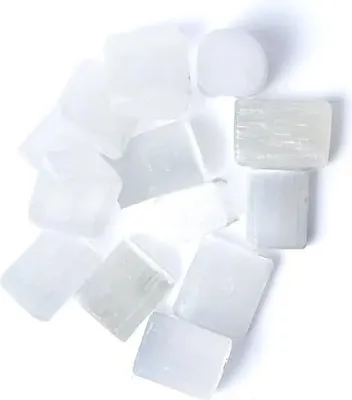 Produktbild von Trommelsteine ​​aus Selenit (Satinspar) – ±15–35 cm; ±300 g – ±1,5–3,5 cm; ±300g