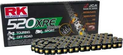 Produktbild von RK Offene Übertragungskette Schwarz XRE 120 Glieder 520 Nietverschluss