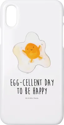 Produktbild von Mr. & Mrs. Panda Iphone 10 Handyhülle Spiegelei Ei - Weiß - Geschenk, Cover, Schön, Lustige Sprüche, Handy, Glücklich, Tag, X, Liebe, Hülle