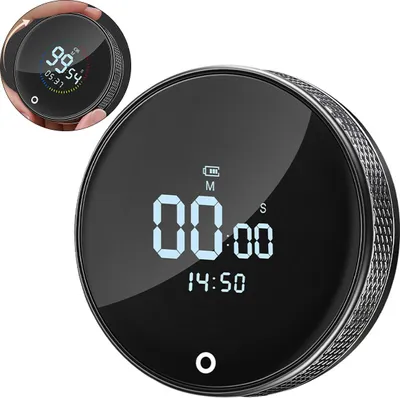 Produktbild von Multifunktion LED Timer, Digital Küchentimer für Küche, Fitness & Büro, magnetisch, Countdown & Countup, Lautstärke & Helligkeit einstellbar