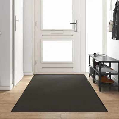 Produktbild von Fußmatte Anthrazit und Schwarz 120 x 400 cm 100% Polyamid