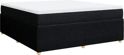 Produktbild von vidaXL Boxspringbett mit Matratze Schwarz 180x200 cm Stoff