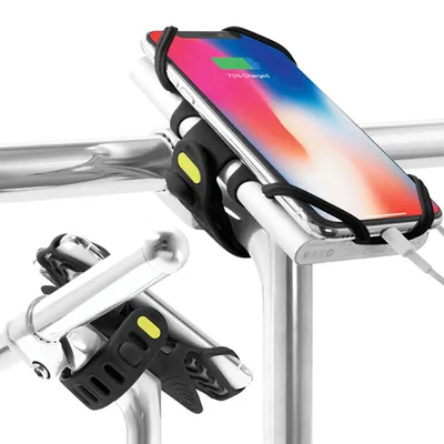 Produktbild von BoneCollection 2-in-1 Handyhalterung Bike Tie Pro Schwarz
