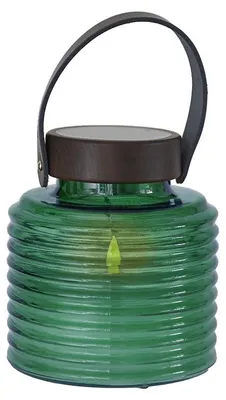 Produktbild von Sirius Aston Solar LED Glaslaterne 16 cm Outdoor Gartenleuchte grün