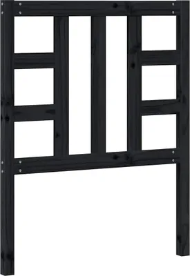 Obrázok produktu pre vidaXL Čelo postele Black 81x4x100 cm Masívne borovicové drevo
