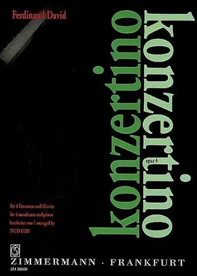 Produktbild von Konzertino op.4für 4 Posaunen und Klavier