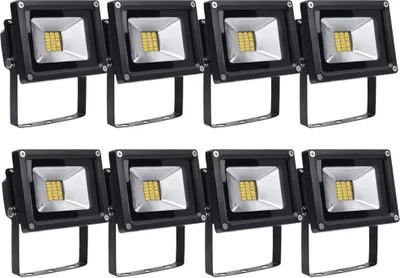 Produktbild von Greenmigo 8 Stück 20W SMD LED Fluter Außen Strahler Lampe Scheinwerfer Flutlicht Wasserdicht IP65 Warmweiss,85-265V