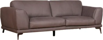 Produktbild von KAWOLA Sofa Deside 3-Sitzer Leder Pallino grau 225x100x82cm (B/T/H)