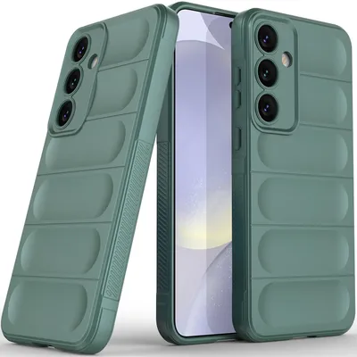 Immagine prodotto di Custodia per Samsung Galaxy S25+ Custodia protettiva in silicone TPU morbido antiurto verde