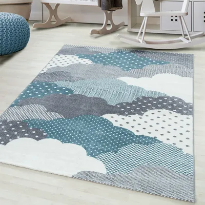 Produktbild von Ayyildiz Hali BAMBI801500820BLUE, Teppich, Polypropylen (PP), Blau, Rechteck, 800 mm, 1500 mm