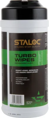 Produktbild von STALOC Turbo Wipes | feuchte Reinigungstücher | 80 Putztücher im Eimer