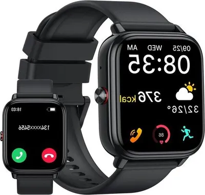 Productafbeelding van Smartwatch Heren Dames - Fitness Horloge - Sporten en Bellen - 1.83 Inch HD Scherm - 20 Dagen Batterij - Zwart
