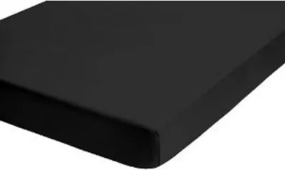 Produktbild von Castell 77113/080/041 Jersey-Stretch Spannbetttuch / 140 x 200 cm - 160 x 200 cm / Farbe: schwarz