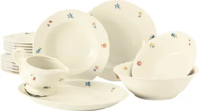Produktbild von Seltmann Weiden Tafelservice Marie-Luise Blütenmeer Elfenbein (16-Teilig)