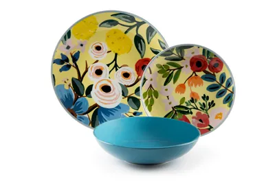 Produktbild von Excelsa Geschirrset 18-teiliges Fiori Frida Porzellan Bunt