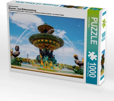 Produktbild von CALVENDO Puzzle Ein Motiv aus dem Kalender Brunnen - eine Bildersammlung 1000 Teile Puzzle quer | 1000 Teile Lege-Größe 64x48cm Foto-Puzzle für glückliche Stunden