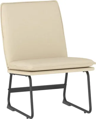 Produktbild von vidaXL Loungesessel Creme 52x75x76 cm Stoff