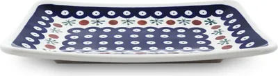 Produktbild von Original Bunzlauer Keramik Essteller flach rechteckig 21,5x14,61x2,8 cm im Design 41