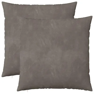 Produktbild von vidaXL Kissenbezug 2 pcs HEERLEN Hellgrau 65 x 65 cm Samt