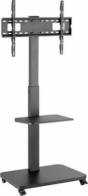 Produktbild von TM Electron TMSLC323 Stand Universal mit Rollen für LED, OLED, LCD, Plasma Monitore oder TVs von 37" bis 75", MAX. 40Kg, VESA 600X400