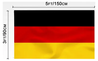 Produktbild von Deutschland Flagge 90 x 150 cm - Polyester Fahne in leuchtenden Farben mit Messing-Ösen