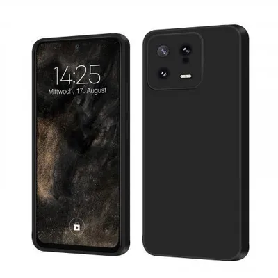 Produktbild von Liquid Silikon Hülle für Xiaomi - Farbe: Schwarz - Modellkompatibilität: Für Xiaomi 13 5G