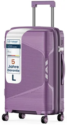 Produktbild von 4FLY Hartschalen-Reisekoffer L 65 cm (61L) - mit TSA-Schloss, Doppelrollen, Aluminium-Teleskopgriff und Doppelreißverschluss