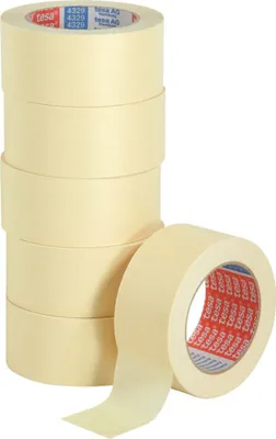 Produktbild von Abdeckband tesakrepp 4329 50mm x 50m pastellgelb Packung mit 6 Stück