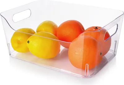 Image de Organiseur pour réfrigérateur Contenant de cuisine pour la conservation des aliments 27 x 19 x 11,5 cm