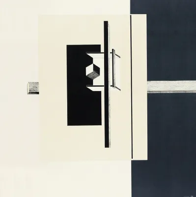 Obrázok produktu pre El Lissitzky umelecká tlač obrazu - Proun, 1. list portfólia Kestner 5, 1923 (100 x 100 cm)
