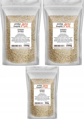 Zdjęcie produktu dla OTRĘBY ŻYTNIE 2,5kg Spożywcze naturalne do chleba świeże jakość Kol-Pol
