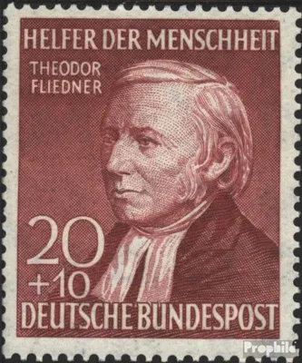 Produktbild von Briefmarken BRD (BR.Deutschland) 1952 Mi 158 gestempelt Helfer der Menschheit (III)
