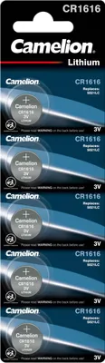 Image de CAMELION Pile bouton CR1616, 5 pcs.