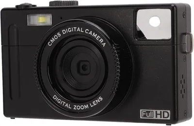 Obrázok produktu pre Digitálna Full HD vlogová kamera s rozlíšením 24 MP, 16-násobným zoomom, 3-palcovým LCD displejom, nabíjateľnou batériou a odolnou proti nárazom