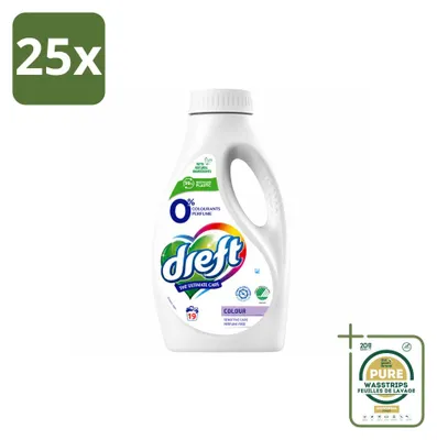 Produktbild von 25 x Dreft Vloeigasmittel 0% für Buntwäsche - Hypoallergen - Vorratspackung - 25 Stücke