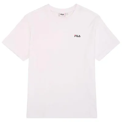 Productafbeelding van Dames T-shirt van biologisch katoen, wit – korte mouwen, ronde hals, logo-opdruk