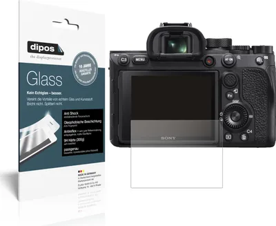 Produktbild von 2x Schutzfolie für Sony Alpha 7 IV matt - Anti-Shock 9H Folie dipos Glass Kunststoffglas