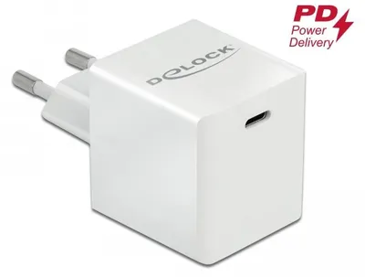Imagen del producto de Cargador USB Delock, 1 x USB Type-C, compatible con PD 3.0, compacto, con 40 W