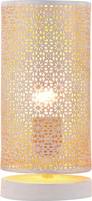 Image de Boho Déco Lampe de table Lampe de chevet Tuza Blanc