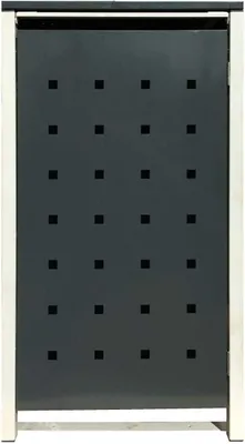 Produktbild von 1 Tailor Mülltonnenbox Basic für 120 Liter Tonne /Stanzung 2 /Anthrazit / Grau