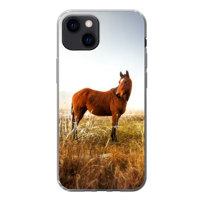 Produktbild von MuchoWow® Handyhülle Schutzhülle Hülle für iPhone 13 mini Pferd - Weide - Australien Silikon Softcase Handy Hülle - Softcase