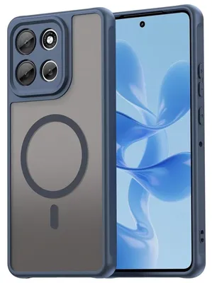 Immagine prodotto di Custodia magnetica per Motorola Moto G86 5G, custodia Magsafe, resistente agli urti, telaio in TPU, potente anello magnetico, blu