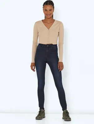 Produktbild von NOISY MAY Skinny Fit Jeans High Waist Denim Stretch Hose Pants NMCALLIE Größe: 30W / 30L
