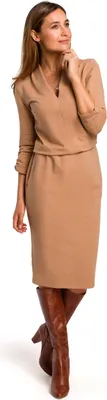 Produktbild von Stylove Formelle Frauenkleider Konstantyn S194 braun XXL