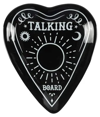 Planchette-Schale aus Keramik, schwarz, 10 x 12 cm