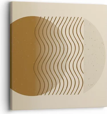 Produktbild von Bild auf Leinwand - Leinwandbild - Einteilig - Abstraktion Geometrie Minimalismus - 30x30cm - Wand Bild - Wanddeko - Wandbilder - Leinwanddruck - Bilder - Wanddekoration - Leinwand bilder AC30x30-5043
