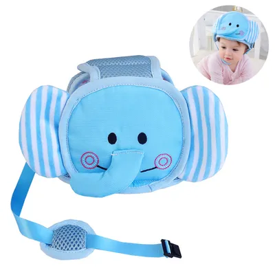 Produktbild von Baby Helmet Schutzhelm,Kopfschutzmütze für Kleinkind Babyhelm Helmmütze aus weicher Baumwolle Verstellbar