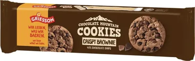Produktbild von Griesson Chocolate Mountain Cookies Crispy Brownie Mürbegebäck 150g